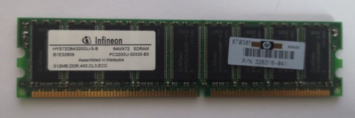 Infineon HYS72D64320GU-5-B 512 MB, DDR SDRAM, 400 MHZ - Picture 1 of 2