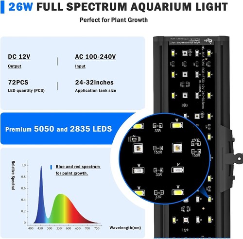 Waterproof LED Fish Tank Light with Flexible Gooseneck for Easy Positioning - Picture 7 of 8