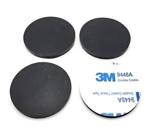 1 1/2" Wide x 1/8" Thick Round Rubber Feet Bumper Spacer Stick On Base Pads