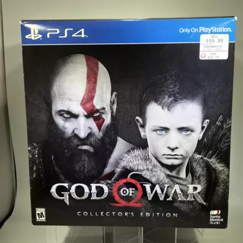 PS4 God of War 2018 Collector's Edition Statue, Map, Figures, Game & More #ML