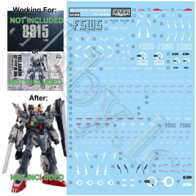 for MG 1/100 FA-178 Full Armor Mk-II Mark 2 Robot 魂 Spirit Daban 8815 D.L Decal