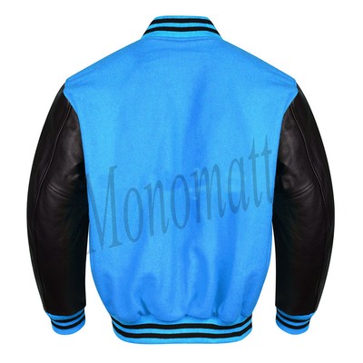 Veste Varsity Letterman En Laine & Cuir Véritable - Toutes Tailles XS à 4XL - Rouge/Noir - Neuf Avec étiquettes
