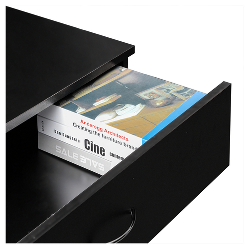 FCH Modern Simple 4-Drawer Dresser Black - Picture 8 of 8
