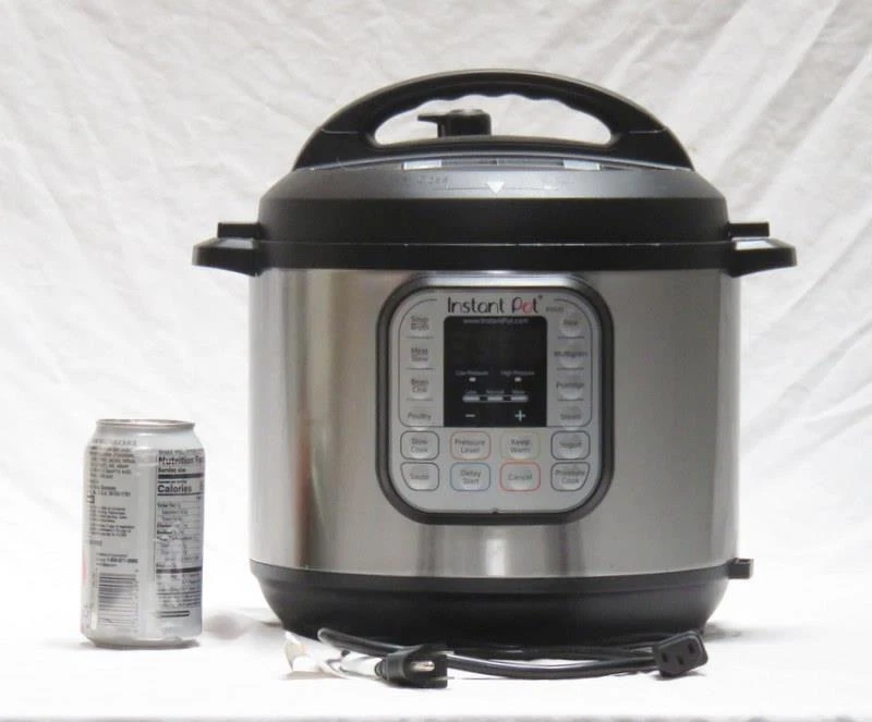 Instant Pot IP-DUO60 6 qt. 7-in1 Electric Pressure Cooker - Black/Silver  for sale online