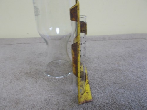 VINTAGE JOHN DEERE REGENMESSER REKORDER WERBESCHILD METALL PATINA TRAKTOR - Bild 8 von 12