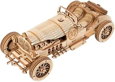 GRAND PRIX RACE CAR Indy 500 Wood Scale Model Kit ROKR 3D Puzzle Toy DIY