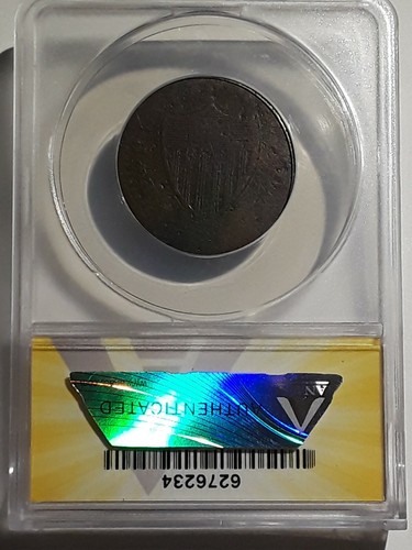 1787 Copper New Jersey Serpent Head ANACS Certified AG3 Details Corroded - Picture 2 of 4