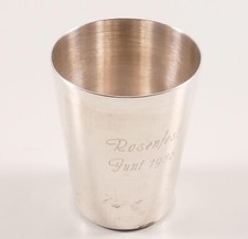 Becher Silberbecher Wilkens Bremen 800 Silber Schnapsbecher Rosenfest Juni 1986