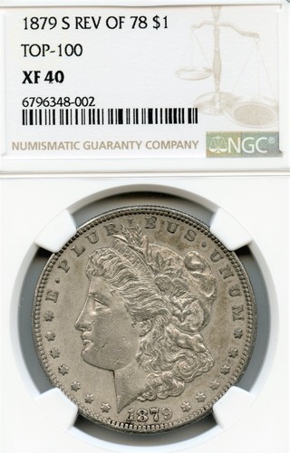 1879-S Rev. of 1878 Morgan Dollar, NGC XF40 - Picture 3 of 3