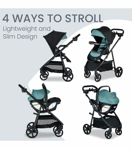 Britax Willow Brook S+ Travel System - Jade Onyx, Brand New! Free Shipping - Picture 2 of 8
