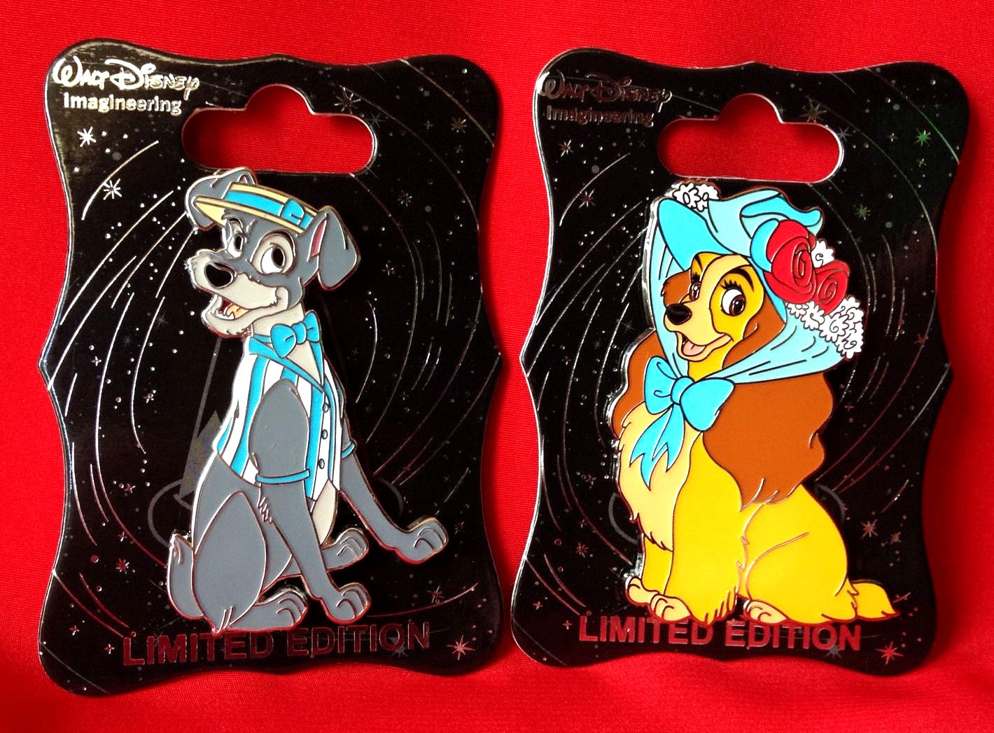 Disney Pins WDI 2016 Lady and The Tramp Pin Set & 2018 Parks Map eBay