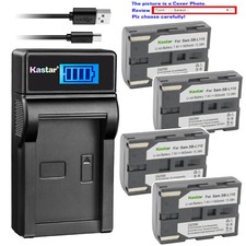 Kastar Battery LCD USB Charger for Samsung SB-L110 VP-D97 VP-D99 Camcorder