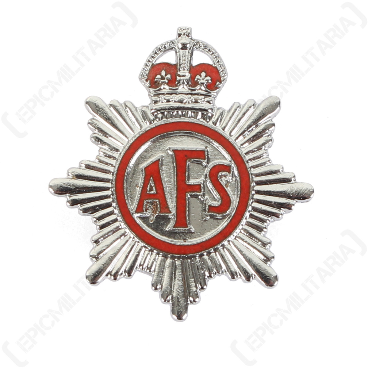 Original Auxiliary Fire Service Lapel Badge - Vintage Kings Brigade Silver  AFS | eBay