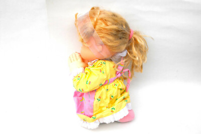 1987 Rainbow Praying Doll Vintage 1980s TCFC Doll Blonde
