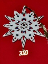 2020 Lenox Gemmed Annual Snowflake Ornament