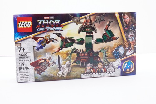 LEGO THOR LOVE AND THUNDER 76207 ATTACK ON NEW ASGARD 159 PCS FAST ...