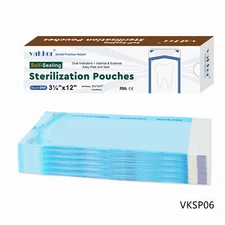 1000PC 3.25" x 12" Self Sealing Sterilization Pouches Autoclave Sterilizer Bags