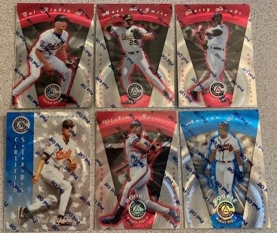 BASEBALL PARALLELS - 1997 Pinnacle Totally Certified Red & Blue (/1999) You Pick - Image 2 of 4