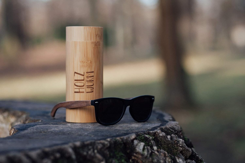 Holzwurm Sonnenbrille Mit Holzbügeln Aus Walnuss Für Damen & Herren/Polarisieren - Bild 5 von 12