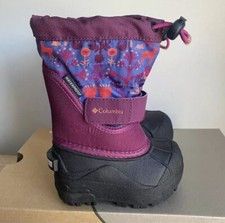 Columbia Toddler Printed Twin Tundra Waterproof Snow Boots - SZ 5 C