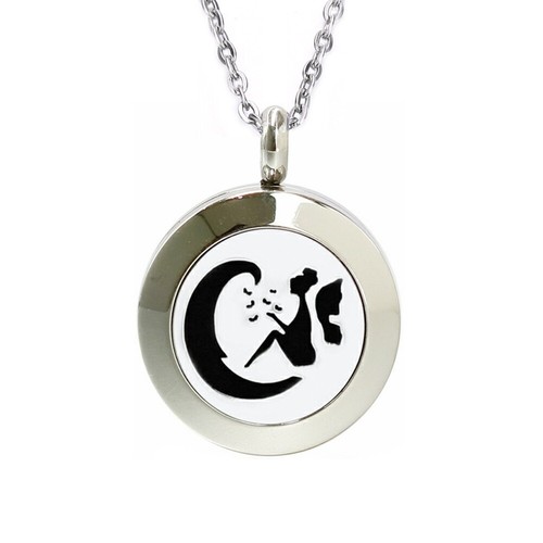 Collar Colgante Aroma Acero Inoxidable 20mm Perfume Aceite Esencial Difusor - Imagen 45 de 93