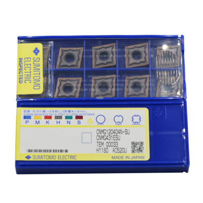 10pcs Sumitomo CNC CNMG431ESU AC520U CNMG120404N-SU AC520U Carbide Insert