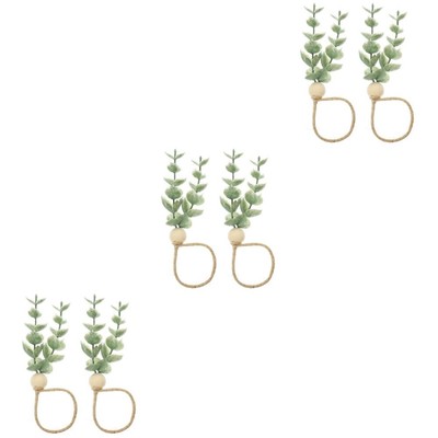 6 Pcs Rustikaler Serviettenhalter -Serviettenhalter Hochzeitsserviettenringe
