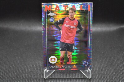 Andrea Natali 2024-25 Topps Chrome UCC #128 RC Pulsar Refractor