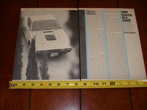1970 SAAB SONETT III ORIGINAL ARTICLE - Picture 3 of 4
