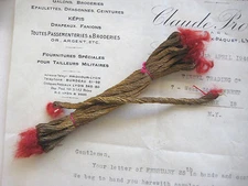 Vintage Antique Gold French Metallic Twist Thread Fly Tying 