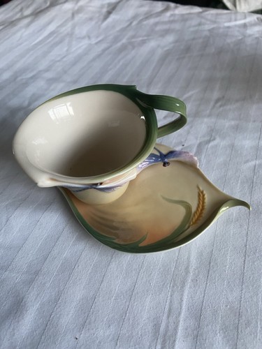 Franz Porcelain - Dragonfly Vase, Cup And Saucer - Picture 7 of 7
