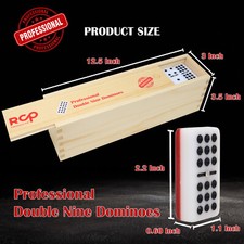 RCP  Domino Cubano  Profesional Doble Nine, Domino Doble Nueve  Red, Rojo