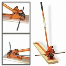 BM BRAND REBAR BENDER AND CUTTER MANUAL 5/8 " WITH FULL WOOD BASE 