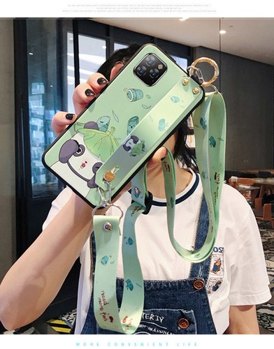 Panda Cat Lanyard Strap Love Case Cover for iPhone 13 12 11 Pro XS Max 14 Phone - Zdjęcie 13 z 25
