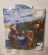 NEW Star Wars 15 Days of Socks Advent Calendar Gift Box Christmas Mens Size 6-12