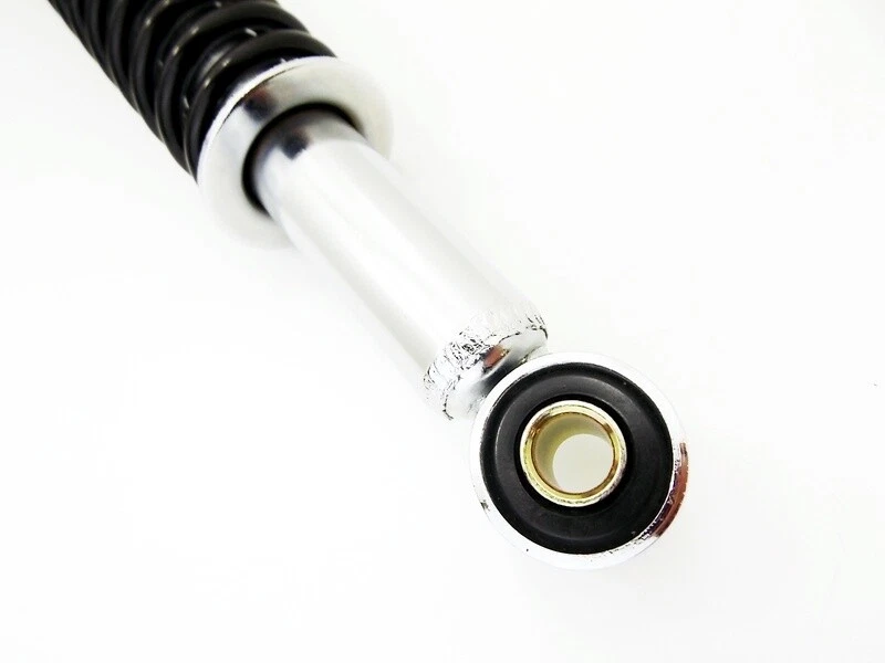 AMORTECEDORES TRASEIROS OLHO NO OLHO HONDA MR50 ELSINORE 74-75 270mm JBS PRETO/CROMO - Imagem 3 de 4