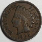 1903 United States Indian Head Cent Penny - Fine (F) KM#90a - 4266-AH — photo 1