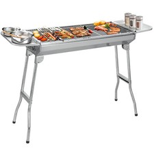 Edelstahl Holzkohlegrill Klappgrill mit Gewürzablage …