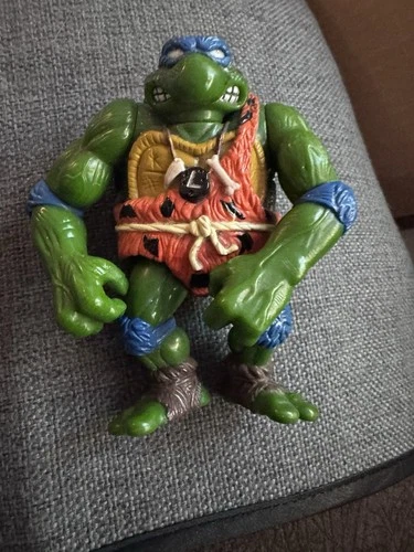 Vintage 1992 Teenage Mutant Ninja Turtles Cave Turtle Leo Action Figure TMNT