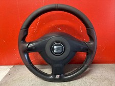 Volant En Cuir Noir Seat Leon 1M Top Sport R FR CUPRA 3 Branches État Moyen