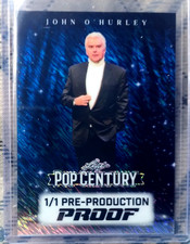 John O'Hurley 2026 Leaf Pop Century Blue Shimmer 1/1 Pre-Production Proof