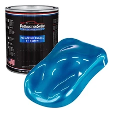 ProductionShop 1 Gallon High Gloss Electric Blue Metallic Acrylic Enamel Paint