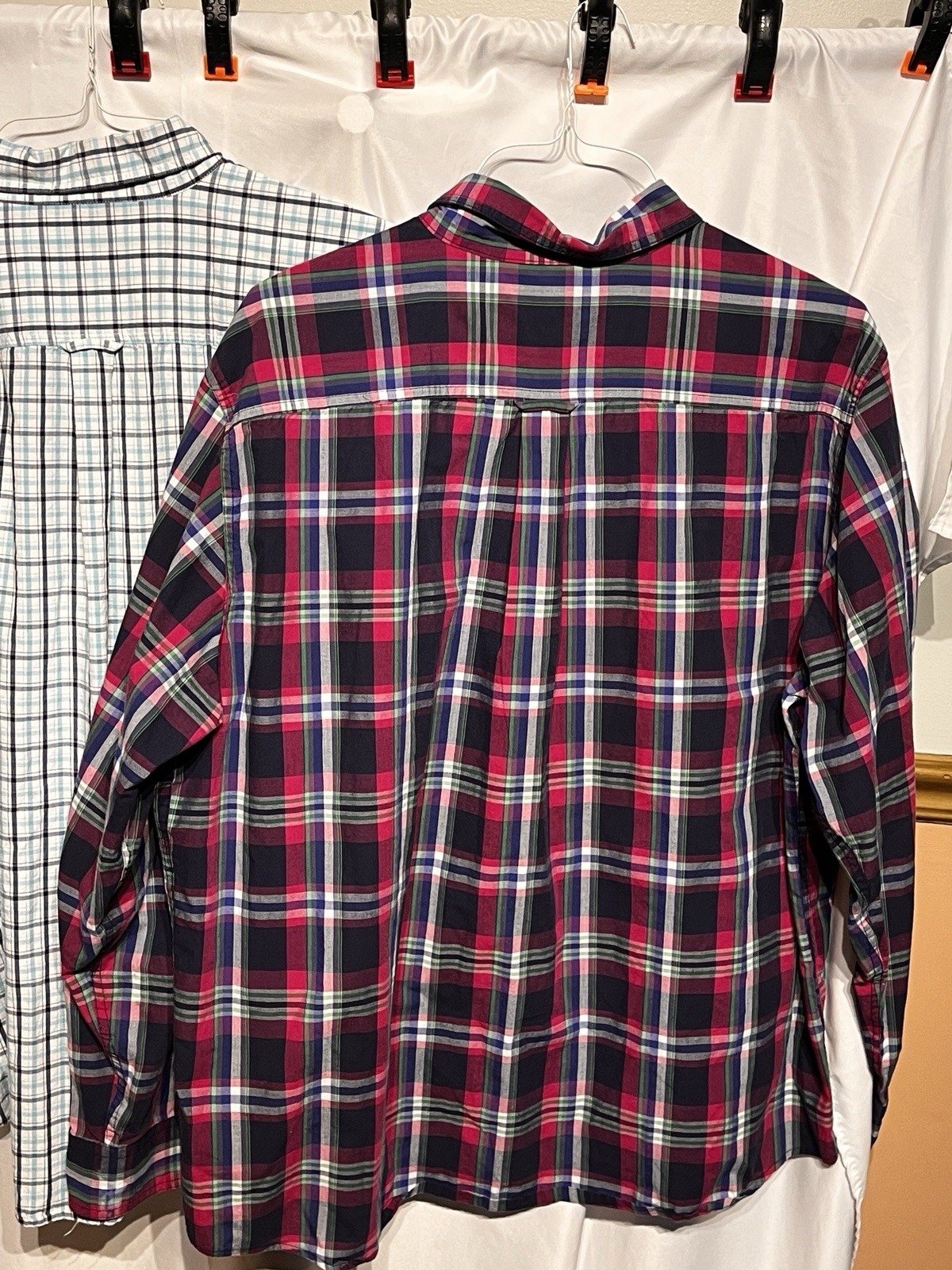 Chaps Easy Care Long Sleeve Plaid Dress Casual Sh… - image 11