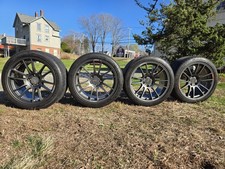Enkei GTC01RR Wheel and Tire Set of (4) 18" x 9.5" Gunmetal Gray