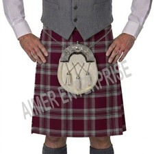 Scottish Traditional Handmade Tynecastle Park Tartan Kilt for men Custom Made