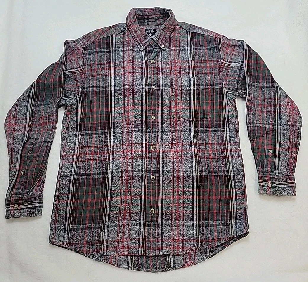VINTAGE RedHead Thick Cotton Flannel Outdoor Shirt Red Grey Plaid Size Medium
Opens in a new window