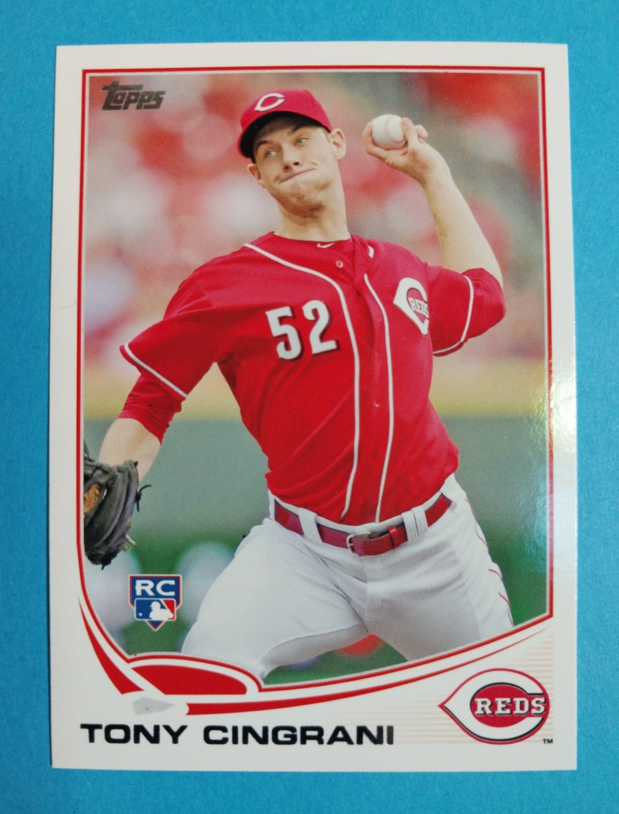 2013 Topps Series 1 Tony Cingrani RC #142 Cincinnati Reds 