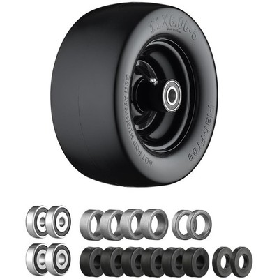 Flat Free Tire 11x6.00-5 for Zero Turn Mower - 1Pack