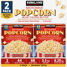 2-Pack Kirkland Signature Microwave Popcorn, ...