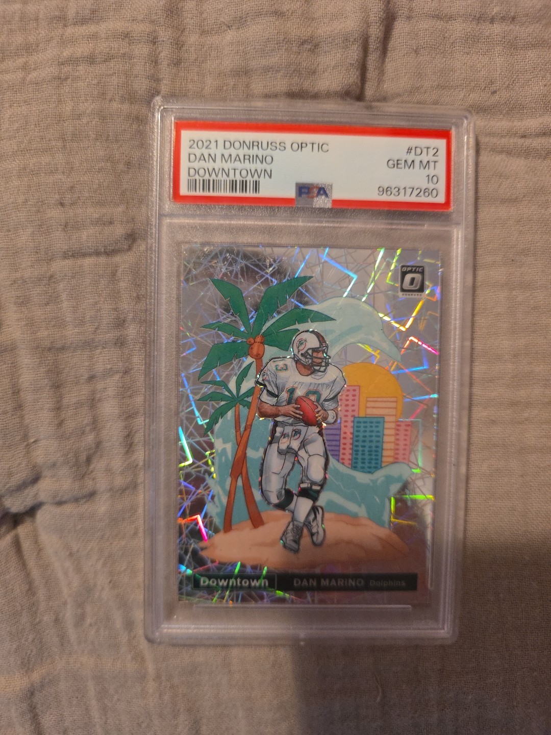 2021 donruss optic dan marino downtown